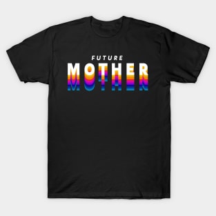 future mother in gradient color T-Shirt